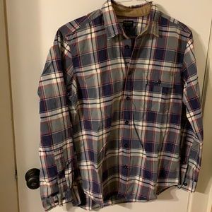 Filson Rustic Oxford Cotton Shirt Plaid Large L